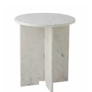 Jasmia sidebord marmor, hvit