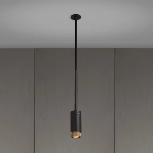 EXHAUST PENDANT / LINEAR / GRAPHITE / BRASS