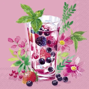 Pink Cocktail (kaffe servietter)