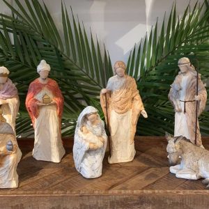 Julekrybbe (sett med 7 figurer)