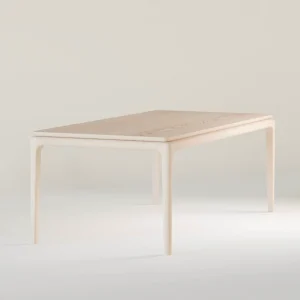 Floating spisebord 220x100xH74 cm, Gråbrun oljet ask