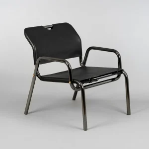 BUSTER + PUNCH® CHOPPER CHAIR | BLACK CHROME / LEATHER