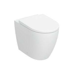 Geberit iCon veggskål gulv Torboflush, med SC/QR sete