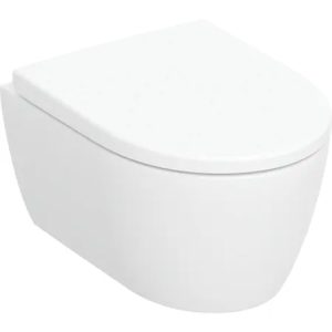 Geberit iCon veggskål kompakt m/sete, rimfree hvit (D=49cm)