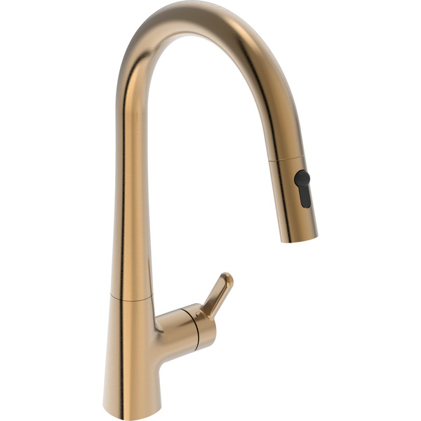 Inspera kjøkkenbatteri 3032F-81, m/uttrekk, børstet bronse