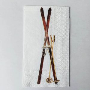 Ski og staver servietter (buffet)
