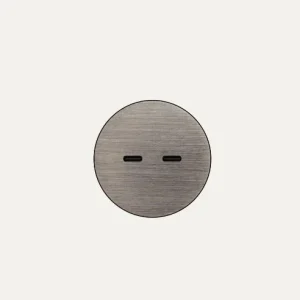 SOCKET 2.0 - 2 USB-C (30W) - Til Stein/tre plater mellom 5-30mm- Ø52mm - Brushed Canon Fusil Light