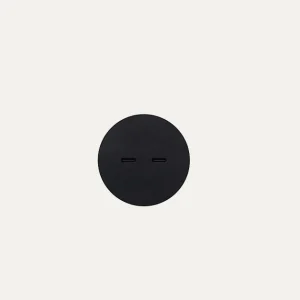SOCKET 2.0 - 2 USB-C (30W) - Kant til gips - Ø48mm - Brushed black steel