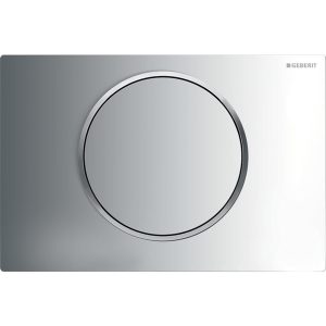 Sigma 10 betjeningsplate, blank krom/matt krom