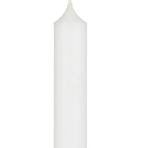 Lys (11 cm) Hvit