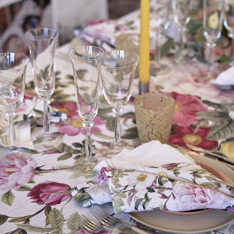 Rose Flower Garden Round Serving Tray Ø38 - Image 5