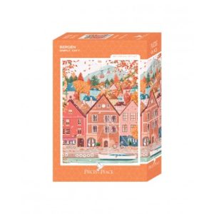 BERGEN mini puslespill (20 x 15 cm)
