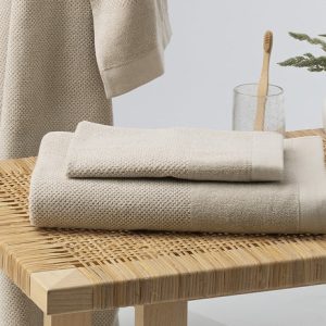 Borganäs håndhåndkle/gjestehåndkle 50x70 cm sand