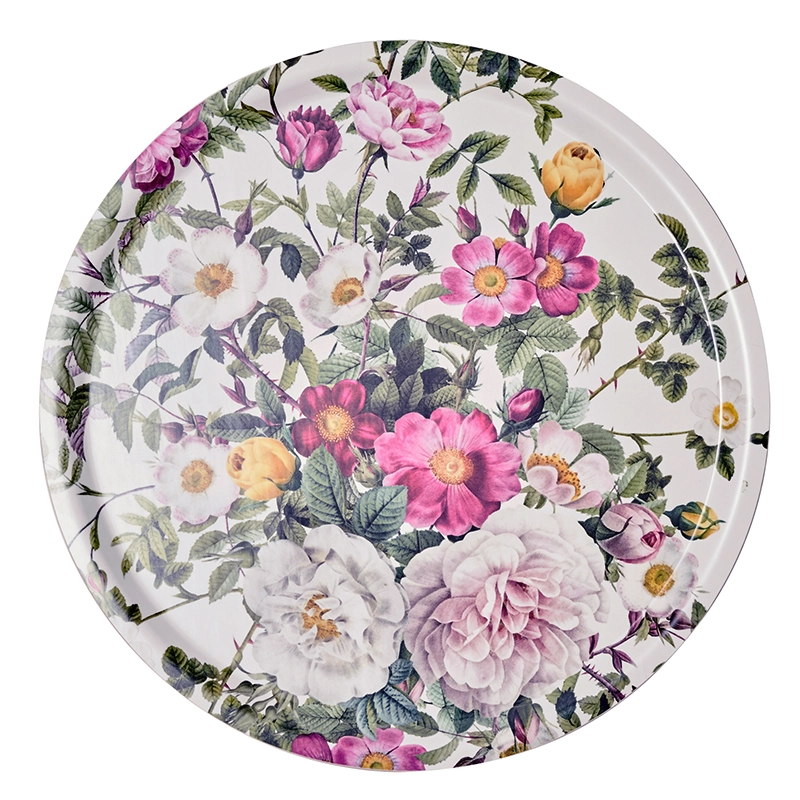 Rose Flower Garden Round Serving Tray Ø38 - Image 2