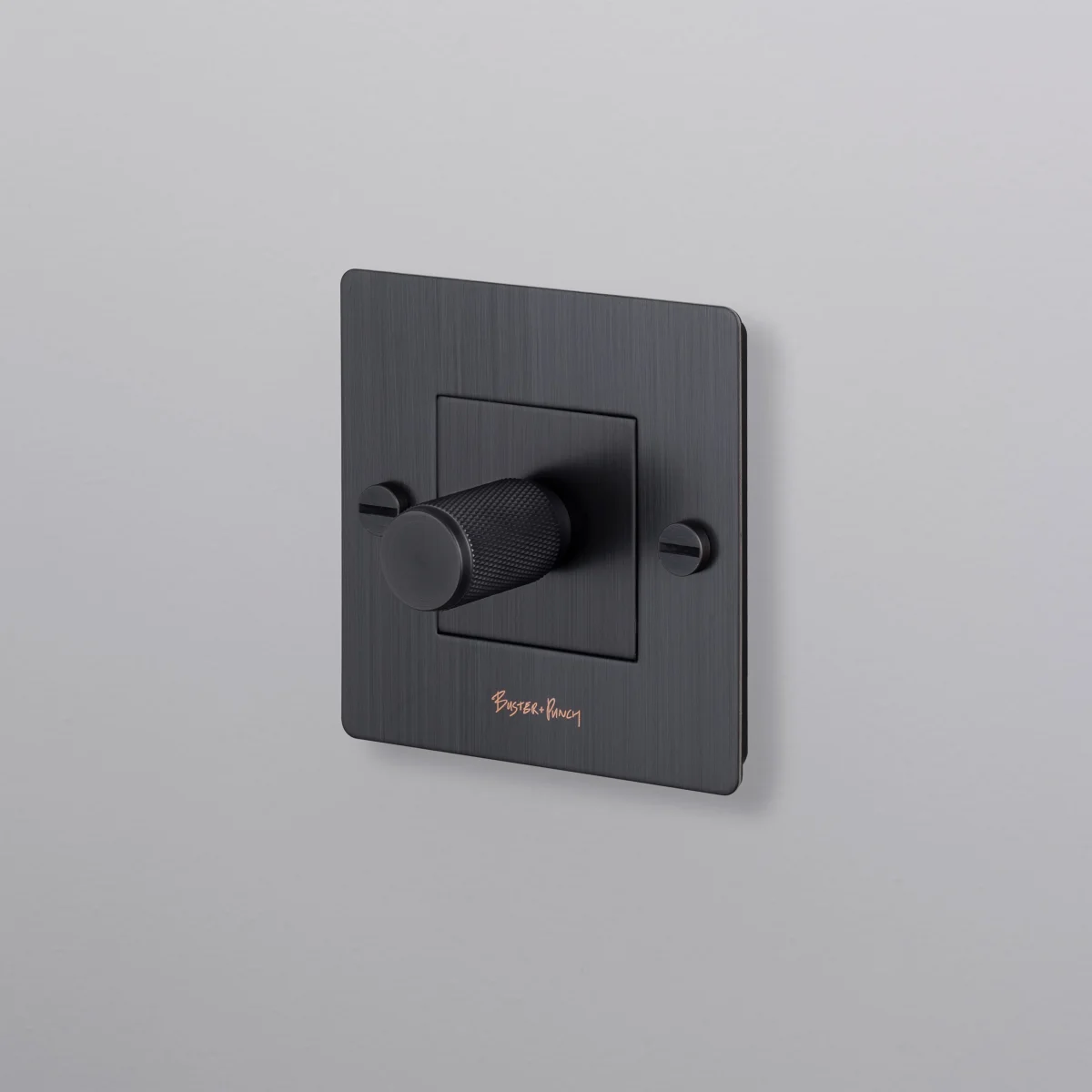 BUSTER + PUNCH® EU - 1G DIMMER / 250W LED / RETRACTIVE SWITCH COMPATIBLE ONLY - smoked bronze - Image 2