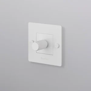 BUSTER + PUNCH® EU - 1G DIMMER / 250W LED / RETRACTIVE SWITCH COMPATIBLE ONLY - white