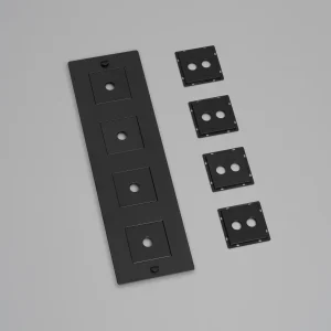 BUSTER + PUNCH® EU - 4G WALL PLATE / VERTICAL - black