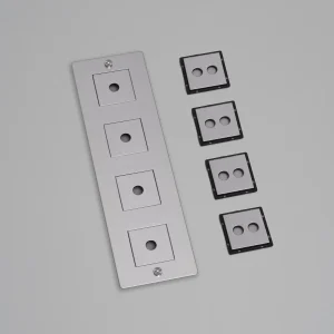 BUSTER + PUNCH® EU - 4G WALL PLATE / VERTICAL - steel