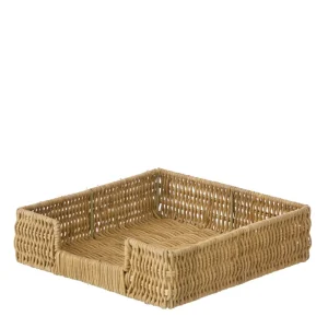 Serviettholder natur 22x22 cm