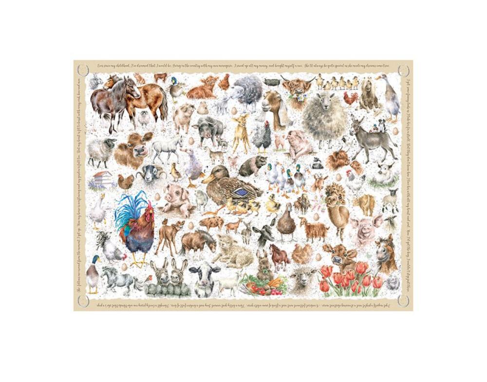 Wrendale Design puslespill: Farmyard Friends - Image 4