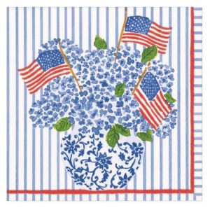 Flagg & hortensia (kaffe servietter)