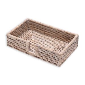 Serviettholder i lys rattan (buffet servietter)