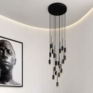 BUSTER + PUNCH® - EXHAUST CHANDELIER - 19 PENDANTS / SURFACE + SUSPENDED