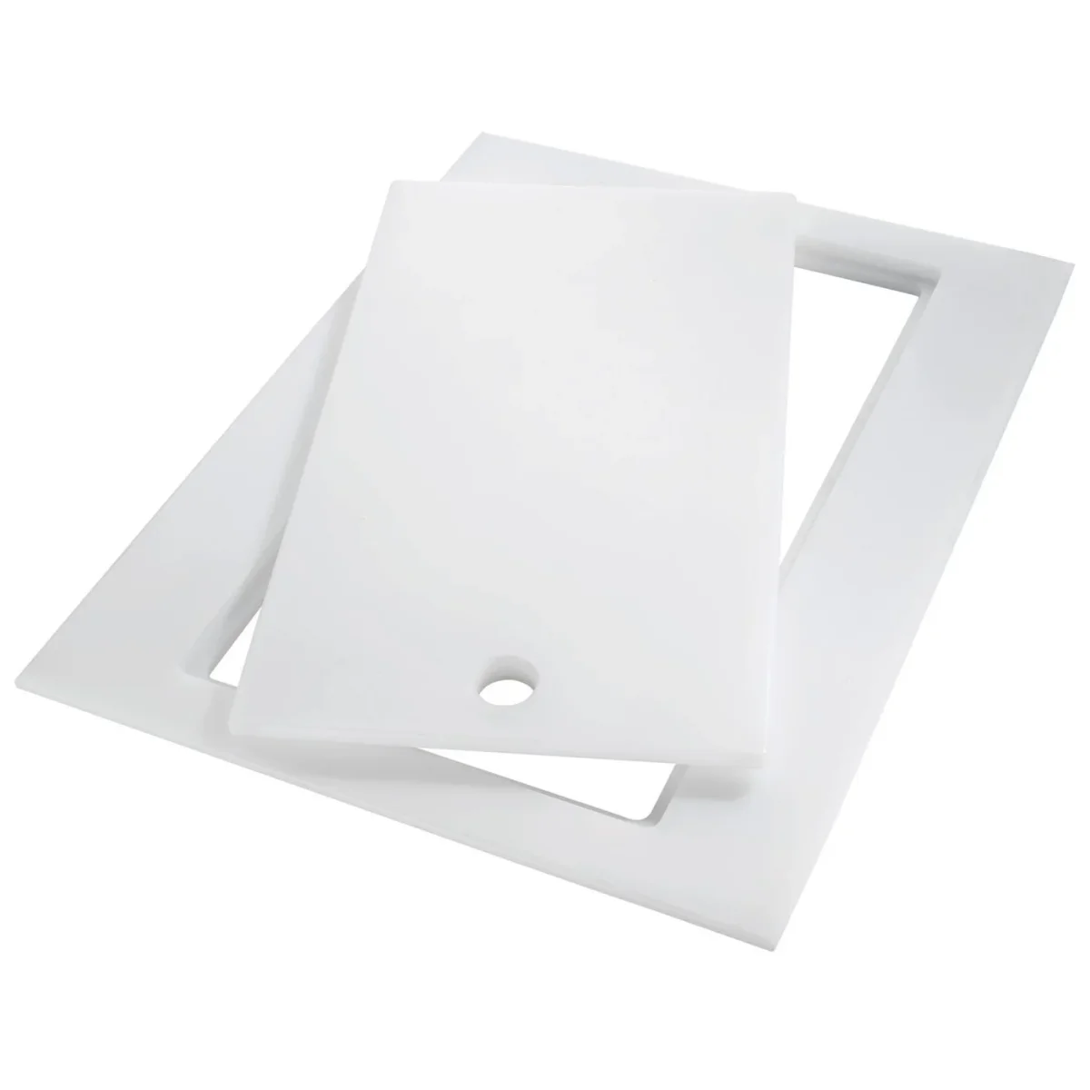 Kuttebrett - TWIN HDPE CUTTING BOARD mm 317x425 - HVIT